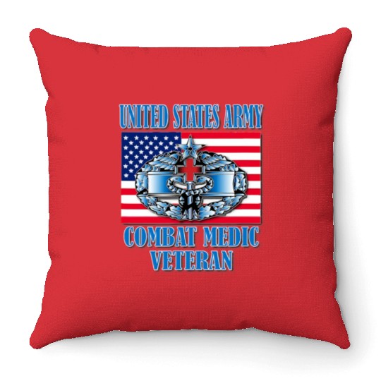 Combat Medic 2nd Award Memorable Us Throw Pillows