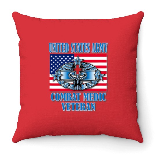 Combat Medic 4th Award Memorable Us Throw Pillows