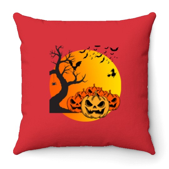 Halloween Night Throw Pillows