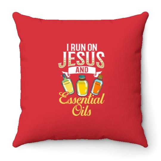 Essential Oil Diffuser Peppermint Aromatherapy Throw Pillows