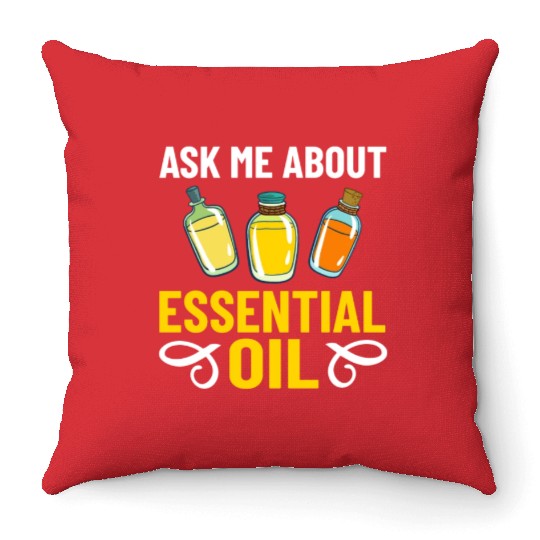 Essential Oil Diffuser Peppermint Aromatherapy Throw Pillows