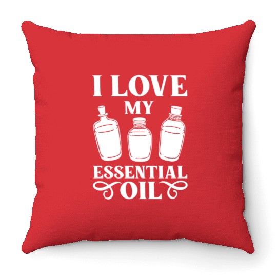 Essential Oil Diffuser Peppermint Aromatherapy Throw Pillows