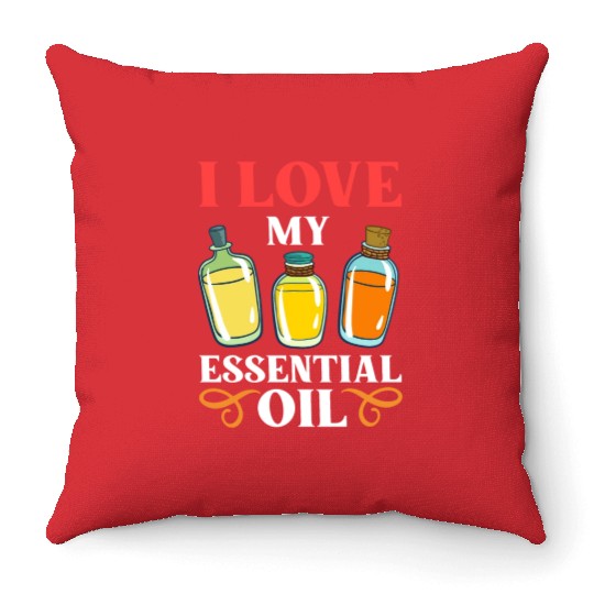 Essential Oil Diffuser Peppermint Aromatherapy Throw Pillows