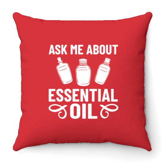 Essential Oil Diffuser Peppermint Aromatherapy Throw Pillows