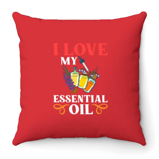 Essential Oil Diffuser Peppermint Aromatherapy Throw Pillows