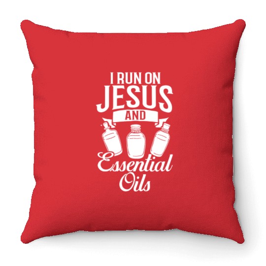 Essential Oil Diffuser Peppermint Aromatherapy Throw Pillows