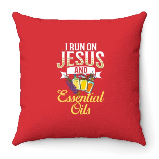 Essential Oil Diffuser Peppermint Aromatherapy Throw Pillows