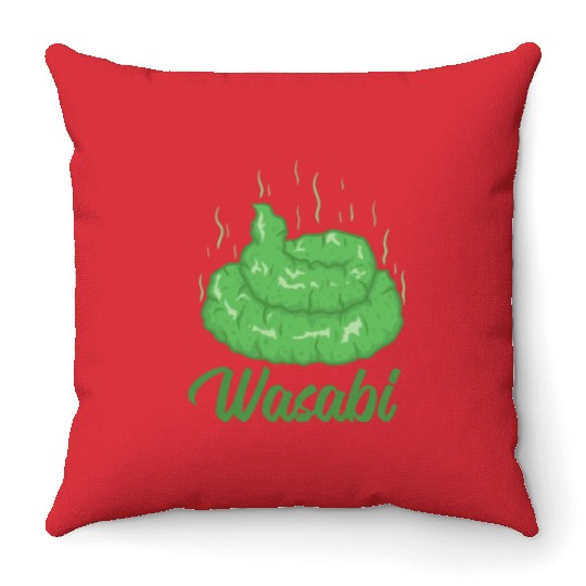 Wasabi Spice Flavor Food Cooking Throw Pillows