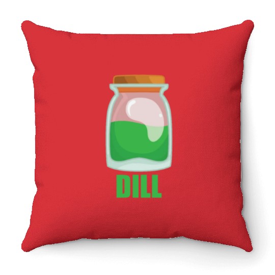 Dill Spice Flavor Food Cooking Throw Pillows