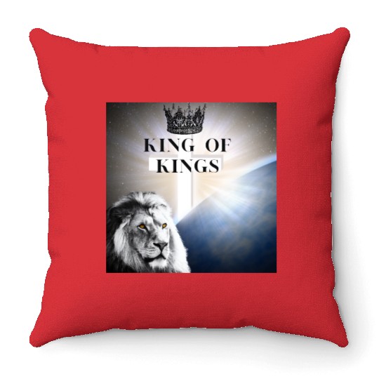 KING OF KINGS of kings(Christian/Catholic) Throw Pillows