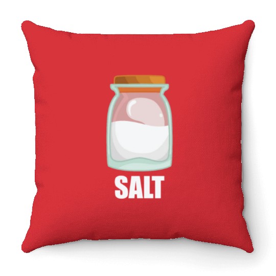 Salt Spice Flavor Food Cooking Throw Pillows