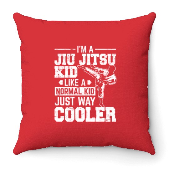 Funny BJJ & MMA Design Brazilian Jiu Jitsu Practit Throw Pillows