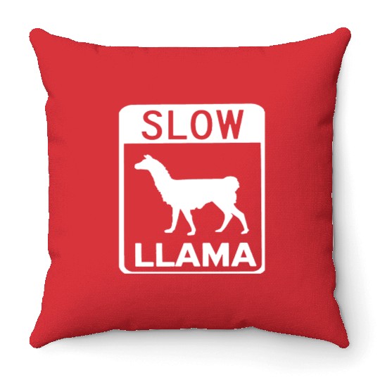 Phish Slow Llama Throw Pillows