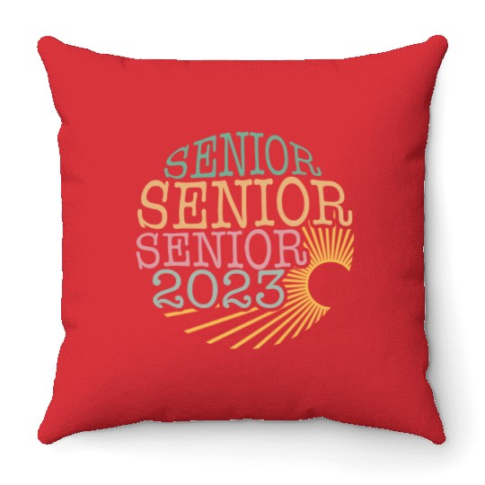 Graduation Throw Pillows, Senior Class Of 2023 Floral
