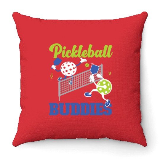 Pickleball Friends Pickleball Throw Pillows