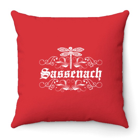Sassenach Outlander Celtic Gaelic Dragonfly Throw Pillows