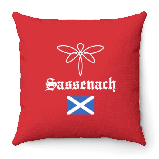 Sassenach Outlander Celtic Gaelic Dragonfly Throw Pillows