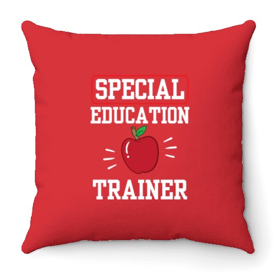 Special Education Trainer Sped Teacher Awareness Throw Pillows