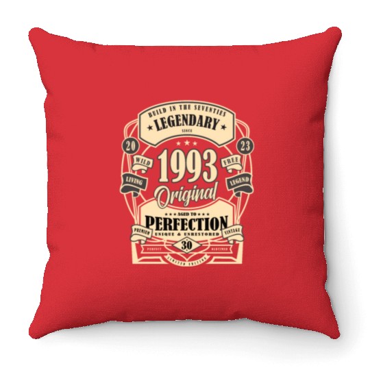 30th Birthday Gift Myth Legend Original present Throw Pillows