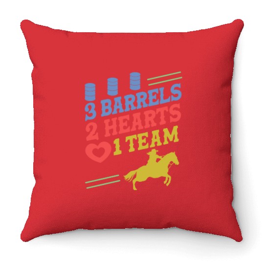 Barrel Racing Throw Pillows
