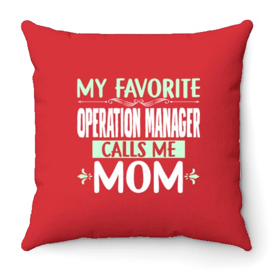 Mother Best Business Manager Throw Pillows