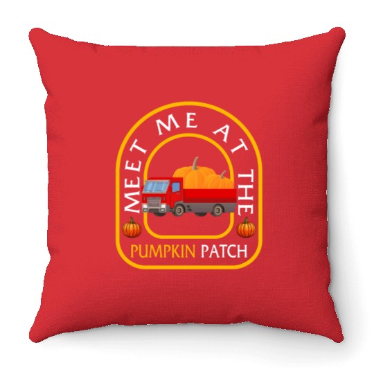 Halloween Throw Pillows, Meet Me At The Pumpkin Patch