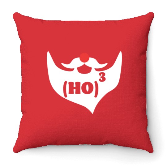 Funny Christmas Santa Clause Ho Xmas Teachers Throw Pillows