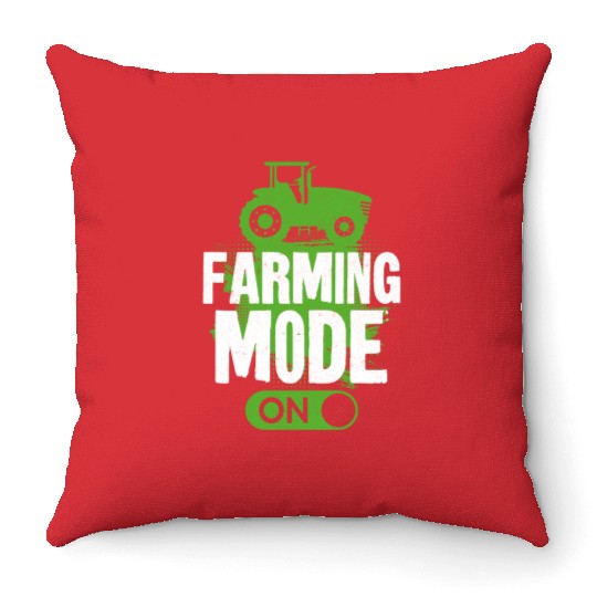 Farming Farmer Vintage Tractor Throw Pillows
