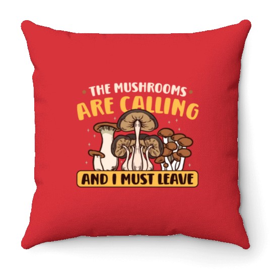 Morels Mushroom Picker Mushroom Farmer Mushroom Throw Pillows