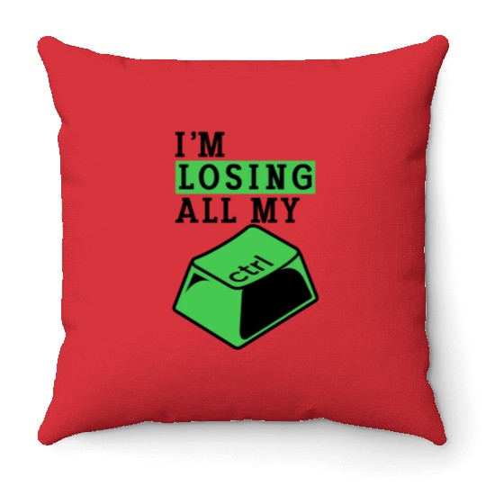 Cyber Security Computer Key Software Engineer Throw Pillows