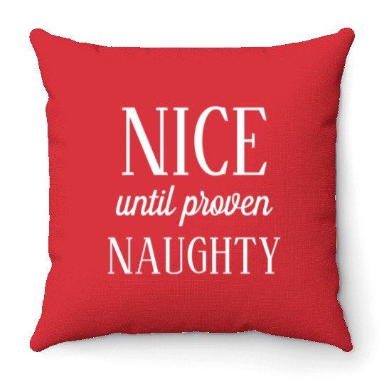 Cute Christmas with Santa and Reindeer Throw Pillows
