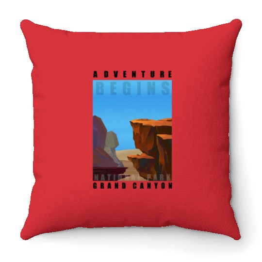 Adventure Grand Canyon cool design Throw Pillows