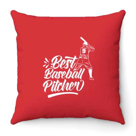 Best Baseball Pitcher Ever Player Sayings Hobby Throw Pillows
