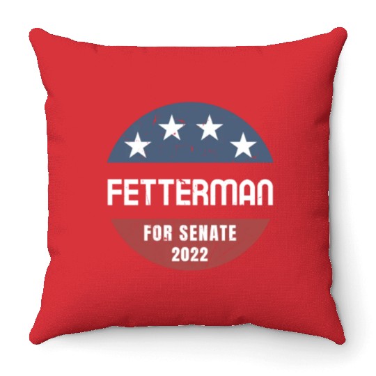 John Fetterman for Senate 2022 Pennsylvania Throw Pillows