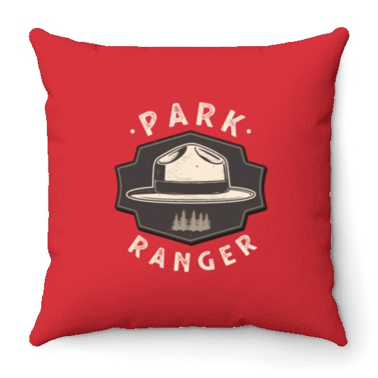 Park Ranger National Park Forester Throw Pillows