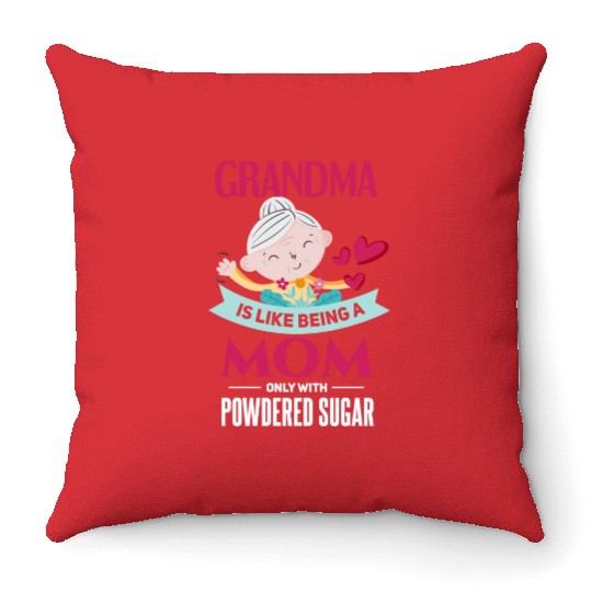 Sweet grandmother grandma granny Throw Pillows