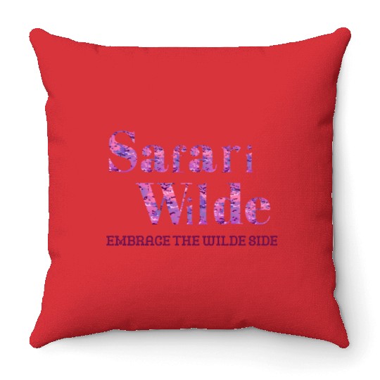 Safari Wilde Camo Dirt Pink Throw Pillows