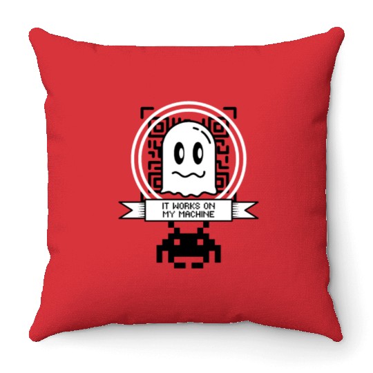 Works On My Machine, Best Software Developer Meme Throw Pillows