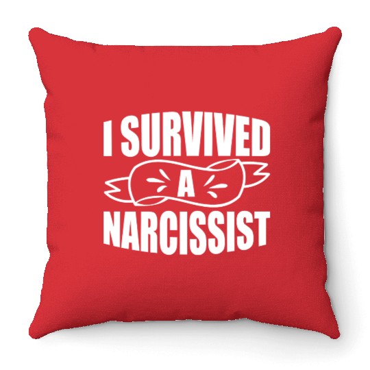 I Survived A Narcissist Divorce Women Divorcee Throw Pillows