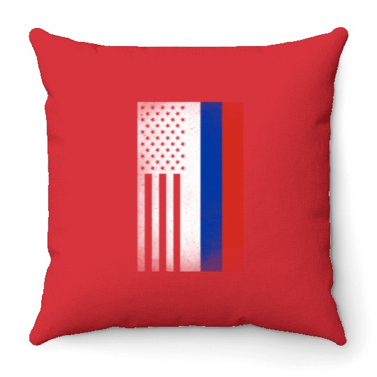 Russia Design for proud Russian Americans Throw Pillows