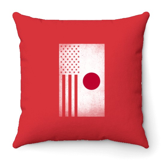 Japan Design for proud Japanese Americans Throw Pillows