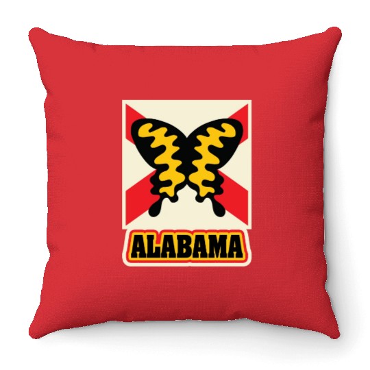 US States Albm Throw Pillows