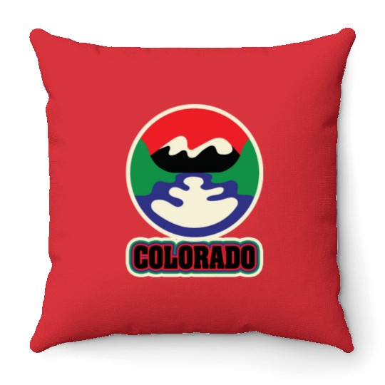 US States COLORADO Throw Pillows