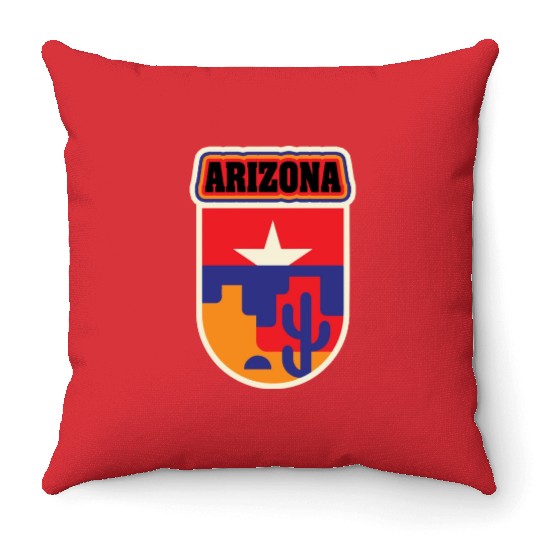US States Arizonna Throw Pillows