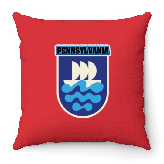 US States PENNSYLVANIA Throw Pillows
