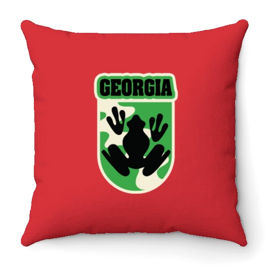 US States GEORGIA Throw Pillows
