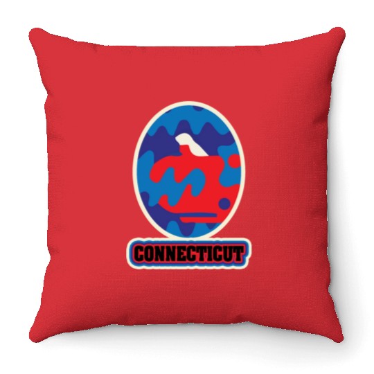 US States CONNECTICUT Throw Pillows