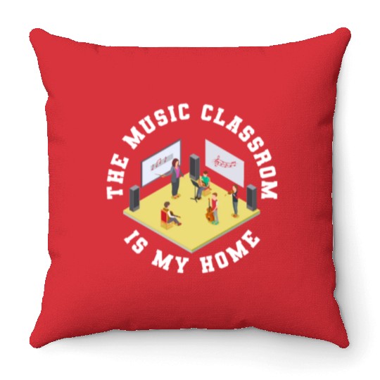 Music Teacher Throw Pillows