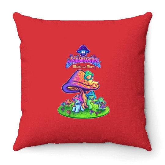 Mushrooms, Magic, & More | Promo Throw Pillows