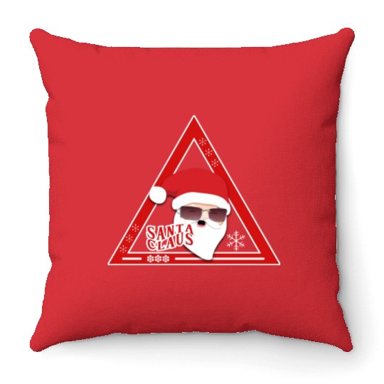 Triangl Santa Claus Throw Pillows